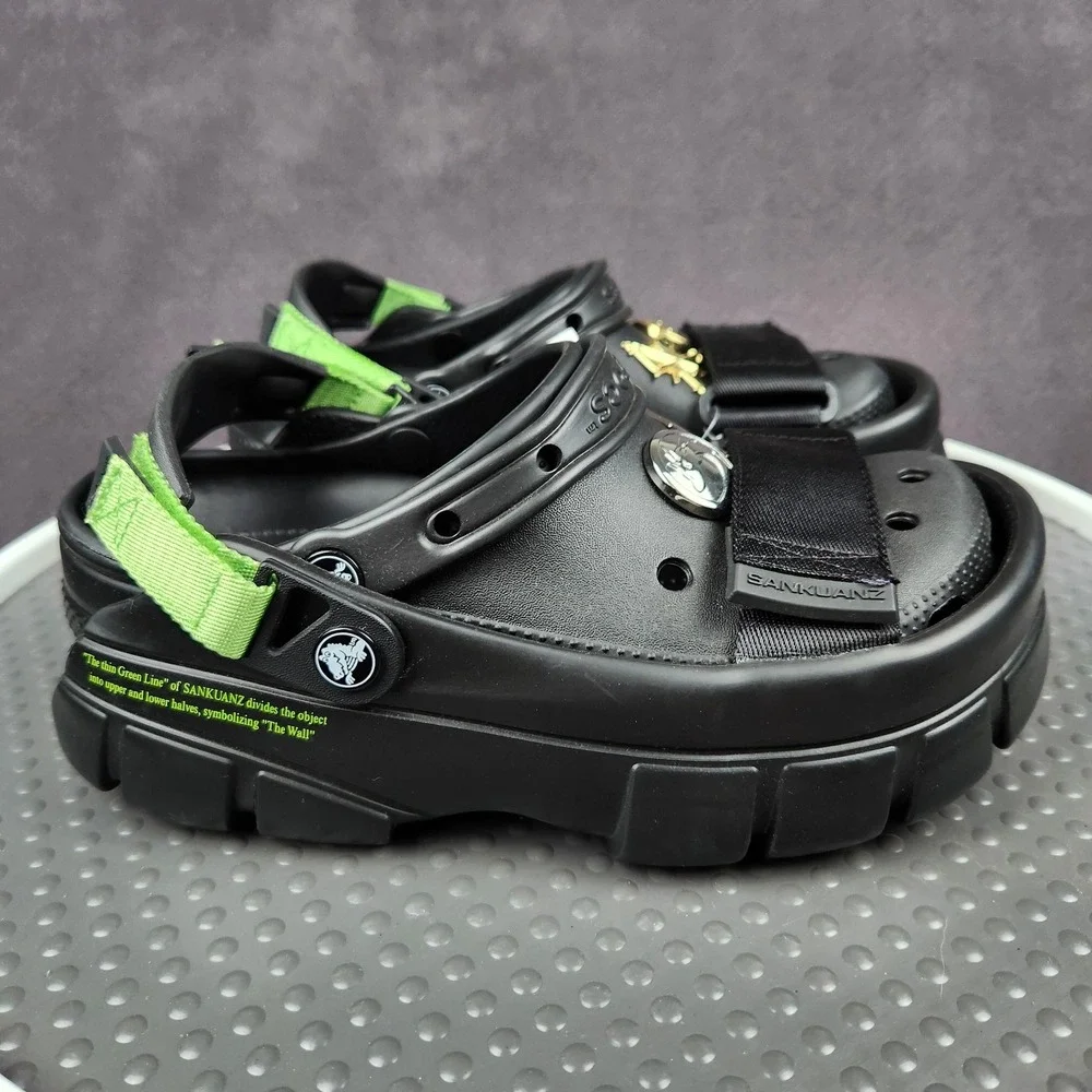 Sankuanz x Crocs Classic Clog Black Mens Size 7 Womens Size 9 206900-001 NEW